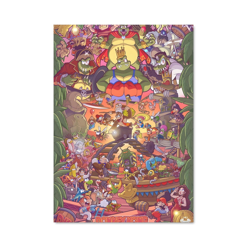 Poster Diddy Kong Adventure – affiche Mario